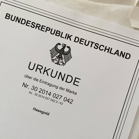Marke mit Bundesadler