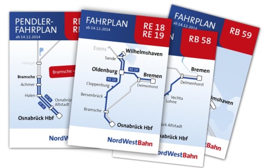 Die Nordwestbahn zeigt neue Fahrpläne über Osnabrück und Oldenburg