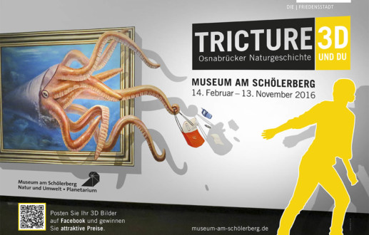 Tritture 3D im Museum am Schölerberg gibt es spannende 3D-Art zu sehen in der Ausstellung
