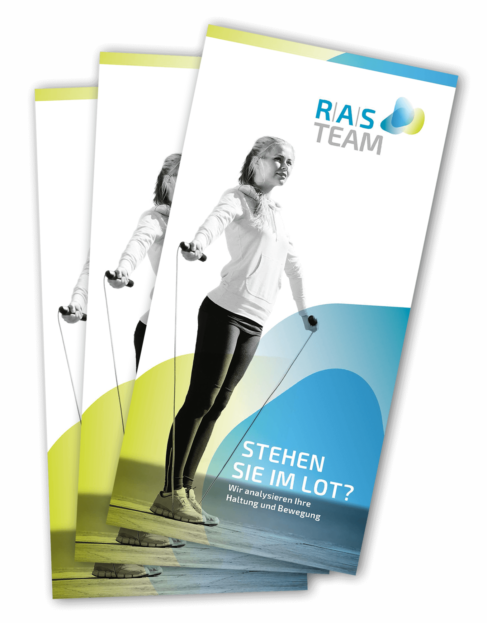 Der Flyer des RAS Teams, ein neues Corporate Design für ein neues Gesicht