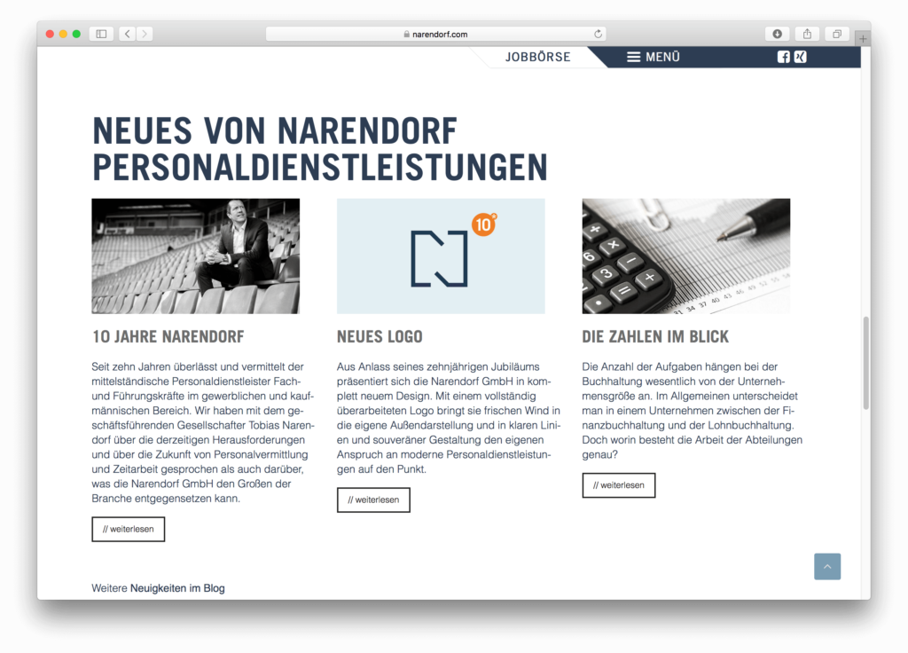 WordPress für Georgsmarienhütte: Narendorf nutzt WordPress