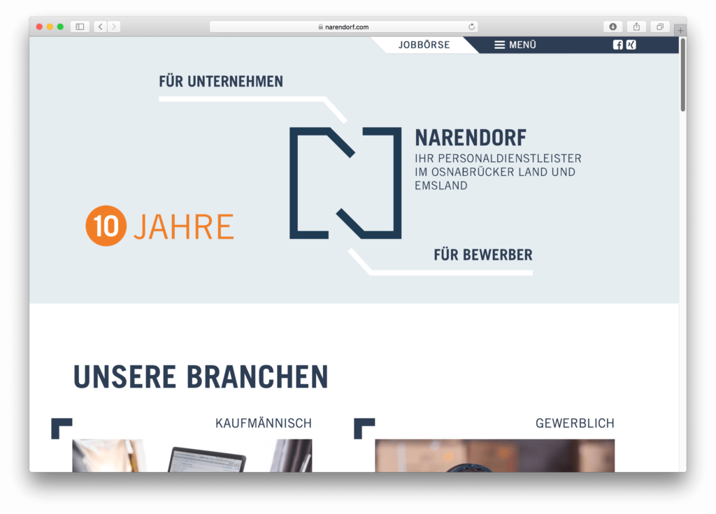 10 Jahre Narendorf: Mit neuem Logo und WordPress-Webseite