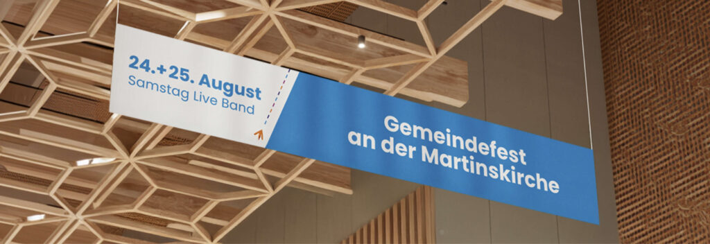 Banner für die Emmaus-Gemeinde Osnabrück