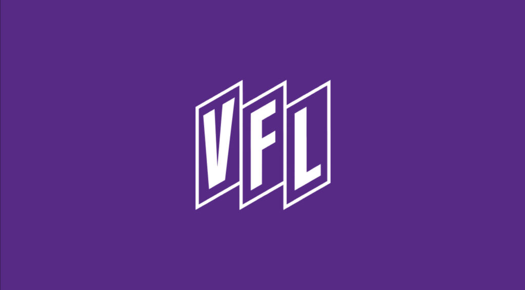 logo vfl osnabrück auf lila Hintergrund