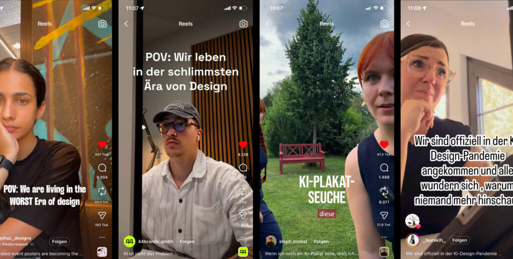 KI-Flyer, Menschen in Social Media beschweren sich über die schlimmste Ära des Designs